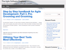 Tablet Screenshot of agilesoftwareengineer.com